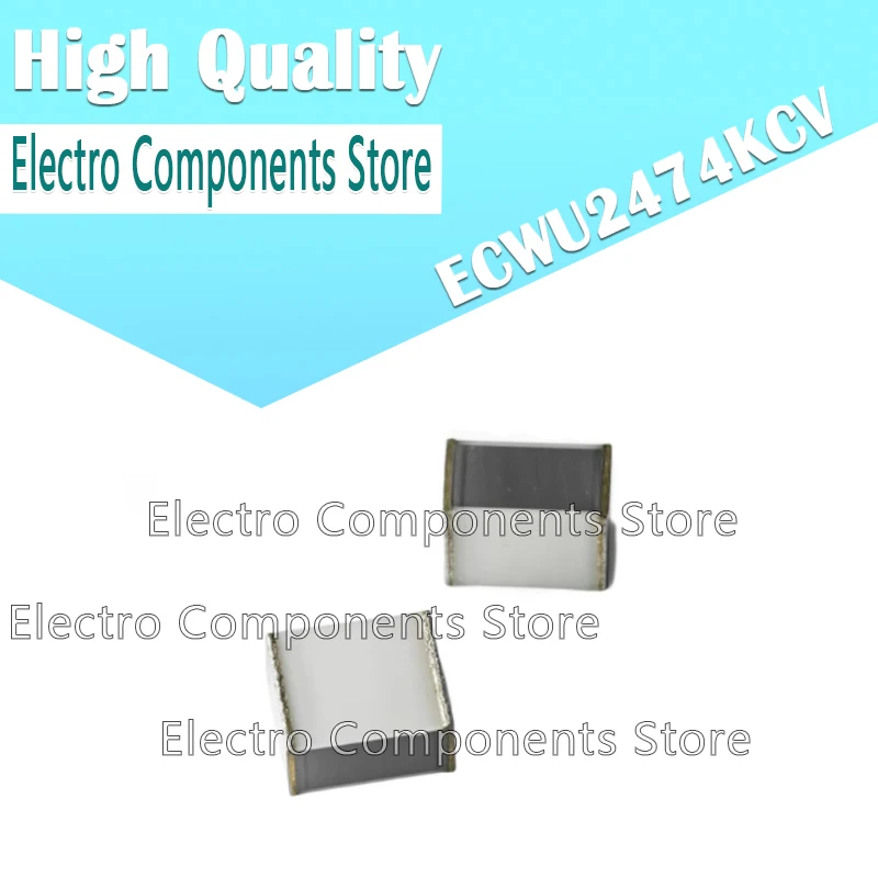 2 uds ECWU2474KCV 3931 0,47 uF 470nF 250V 10% condensadores de película plástica apilados condensador de Chip de película de pluma metalizada