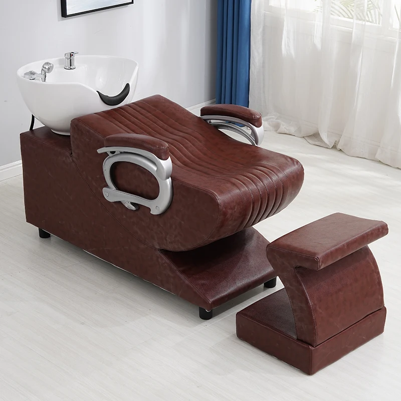 

Barber Shop Head Spa Shampoo Chairs Hair Washing Bed Stylist Sink Lounge Adult Shampoo Chairs Ergonomics Furniture Sillas Lsxtc