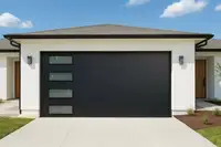 Luxury Design Aluminum Alloy Glass Garage Doors Automatic Heat Insulated Overhead Hurricane Resistant Waterproof Garage Door 3