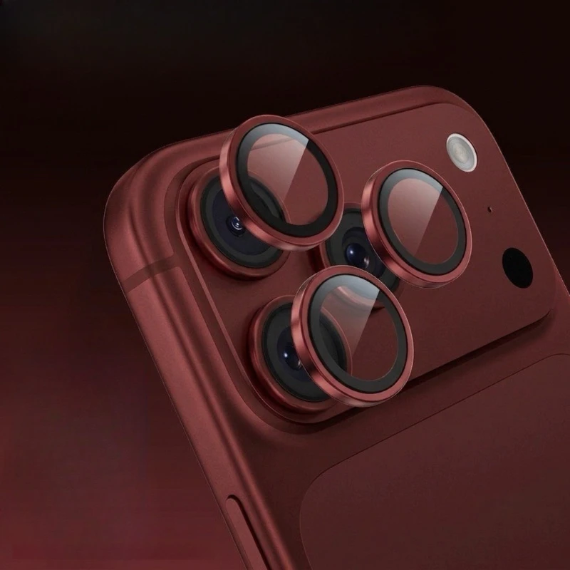 2 Sets mit je 6 Metall-Linsenschutzringen und Schutzfolie für iPhone 18 Pro Max und iPhone 17 Pro Max – ultradünne, stoßfeste Schutzfolie für die Kamera. – Detail 7