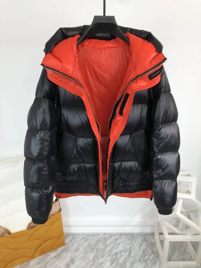 New Winter Mens Thicken Warm Medium Long Hooded Down Coat Stand Collar Zipper Fashion Casual Jacket Male High Street Overcoat