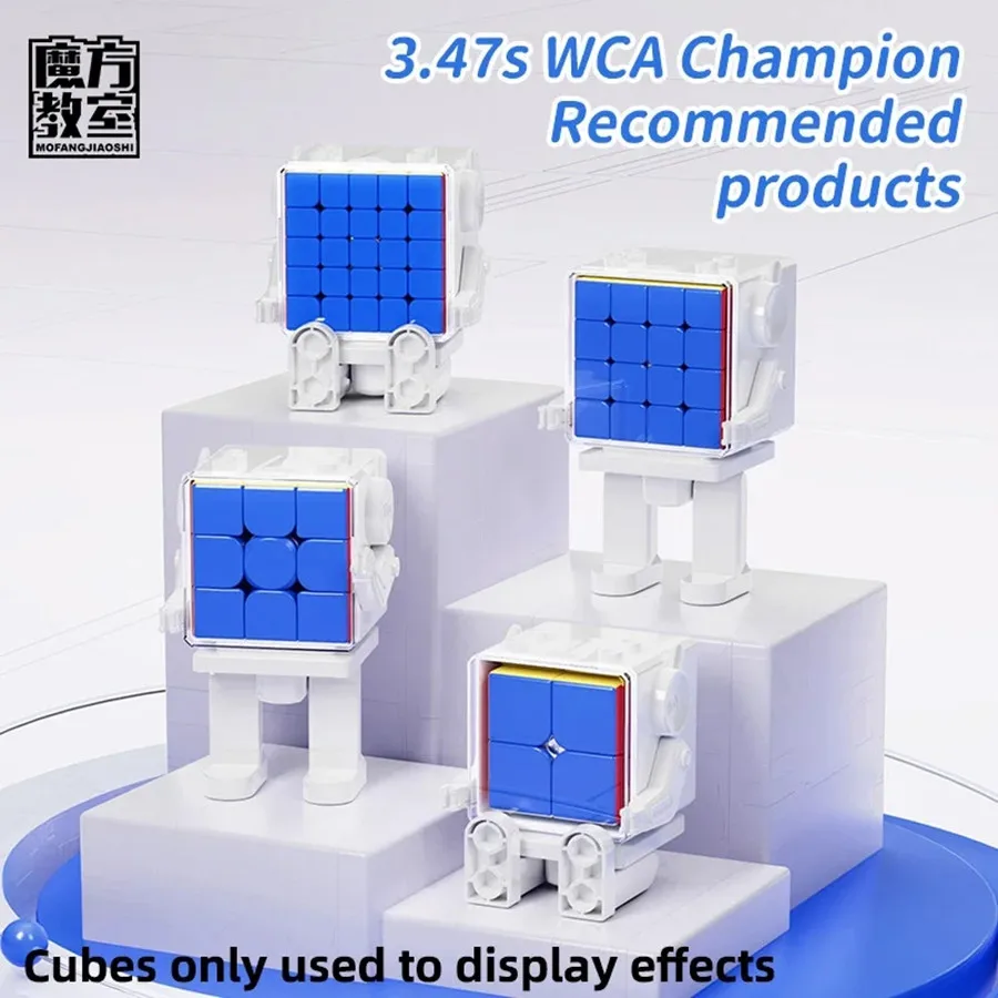 MOYU Magic Cube Robot Display Box MFJS Related Storage Speed Puzzle Toy MOYU cube Accessories for 2x2 3x3 4x4 5x5 Cubo Magico