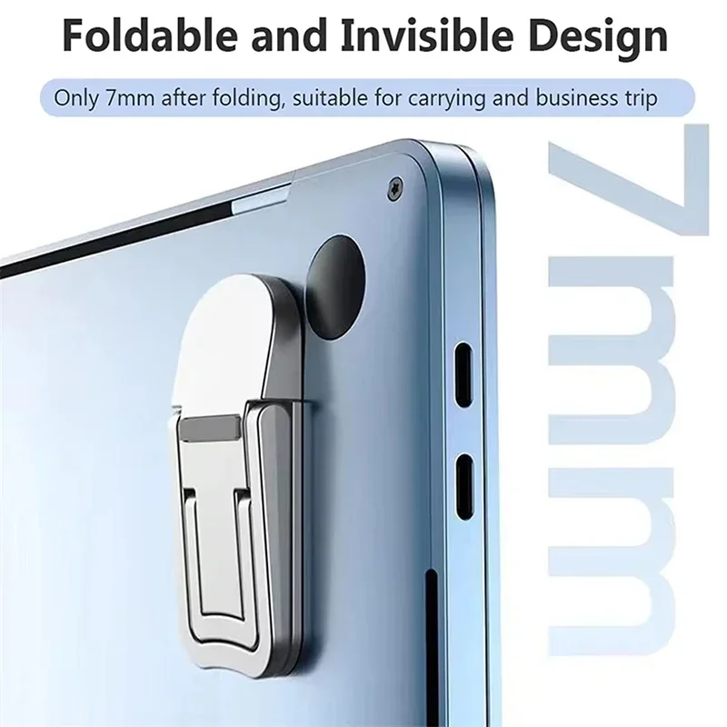Adjustable Folding Laptop Stand Mini Legs Ultra-thin Portable Support Cooling Holder Invisible Bracket For Macbook Lenovo Laptop