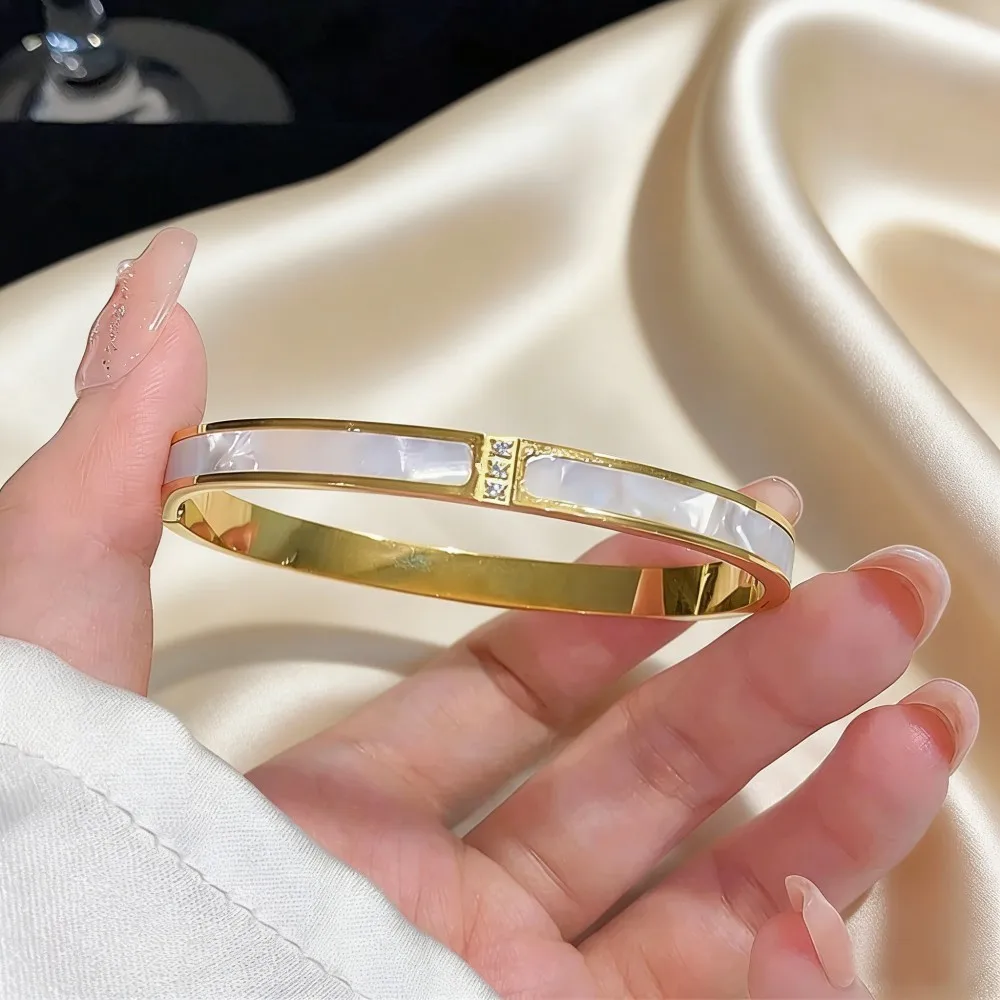 Luxe vergulde roestvrijstalen armband voor dames, modejuweel, Moederdag cadeau ﻿