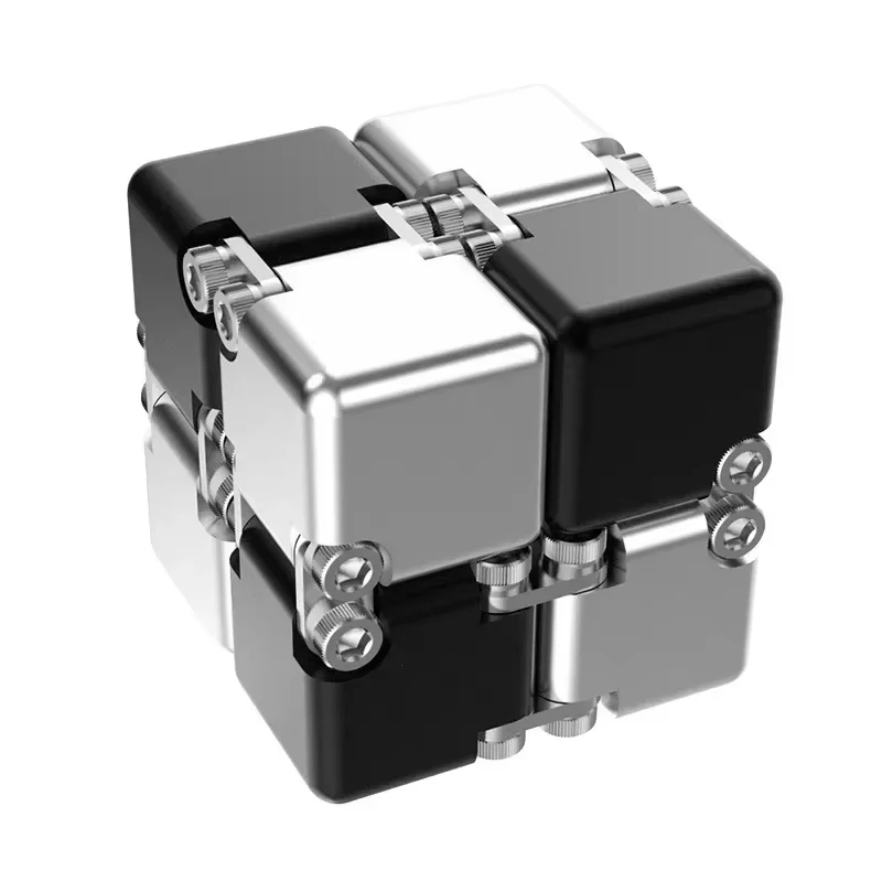 Metal diy cubo infinito alívio do estresse antiestresse brinquedo melhor aliviar a atenção do estresse e concentração adultos ansiedade isca
