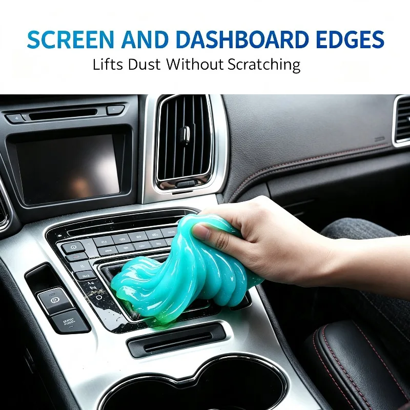 Magic Car Cleaning Gel Auto Interior Dust Cleaner Slime for Air Vent Cup Holder Steering Wheel Seat Gap Detail Cleaning