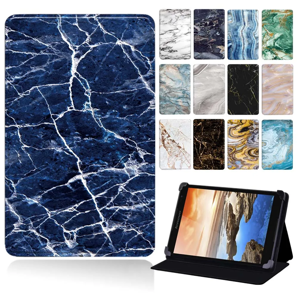 Universal Tablet Case for Lenovo Tab M10/Tab P10/Tab S8 - 50/thinkpad Tablet 2/Yoga Tab 4 Plus/Yoga Book Leather Cover+ Stylus