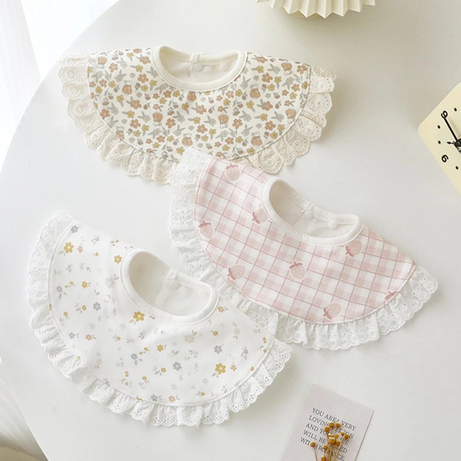 Baberos de algodón para bebés, calidad clase A, con reverso impermeable que mantiene la ropa seca para recién nacidos y niños pequeños que tienen la tendencia a la picazón de la boca.