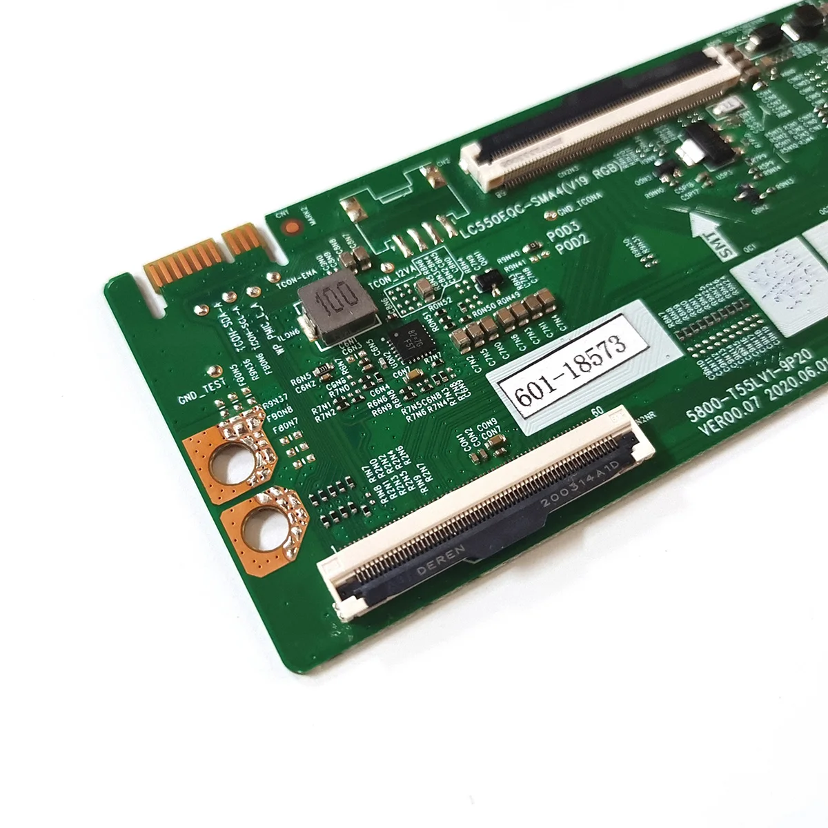 Placa lógica original, 5800-T55LV1-9P20 VER00.07, LC550EQC-SMA4, Kit de reparação Skyworth 55UC6200, COOCAA 55S6G, METZ 55MUC7000Z