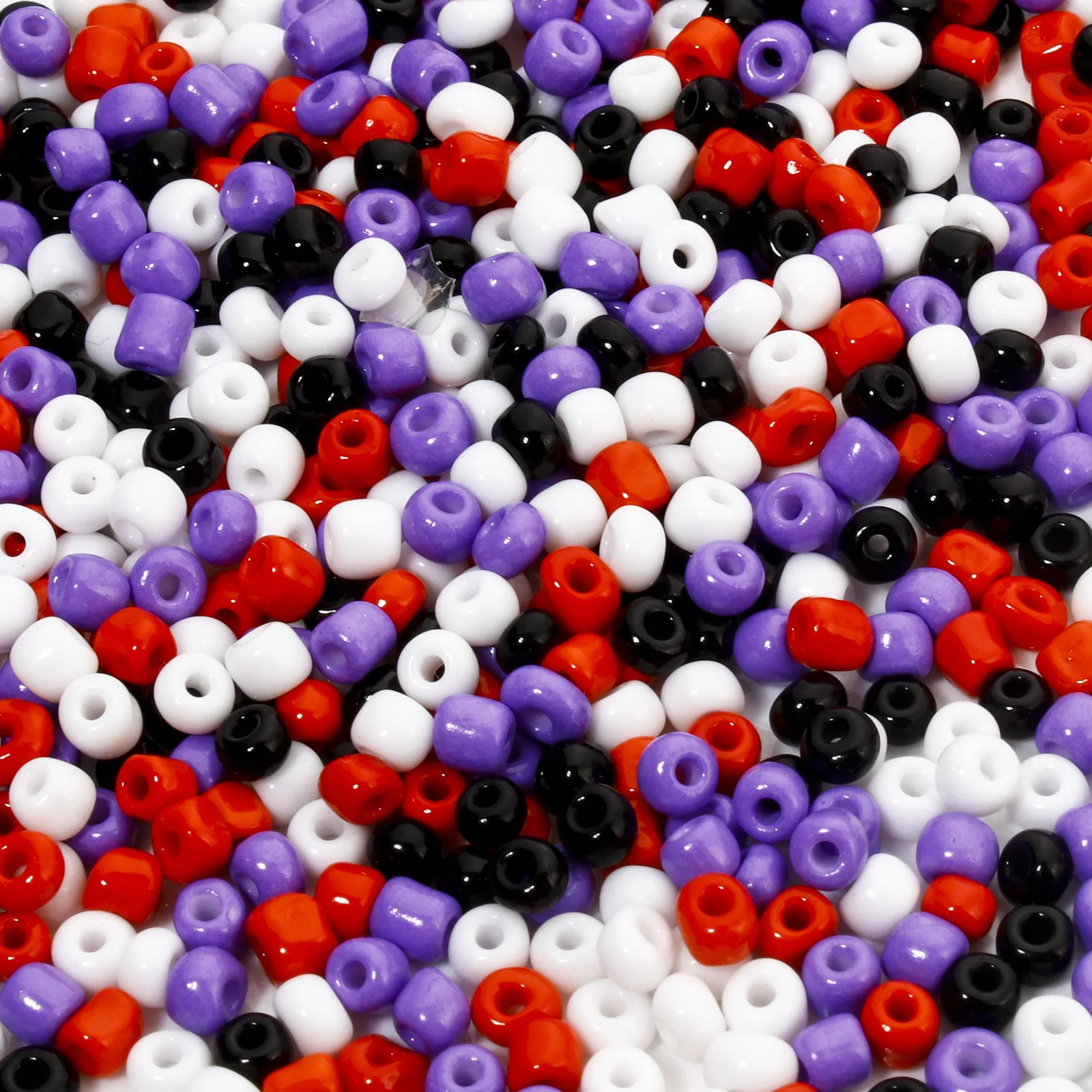 Halloween Acrylic Beads Round Mixed Color Spacer Beads For DIY Jewelry Making Necklace Bracelet 4mmx3mm,100Grams(about 1400pcs)