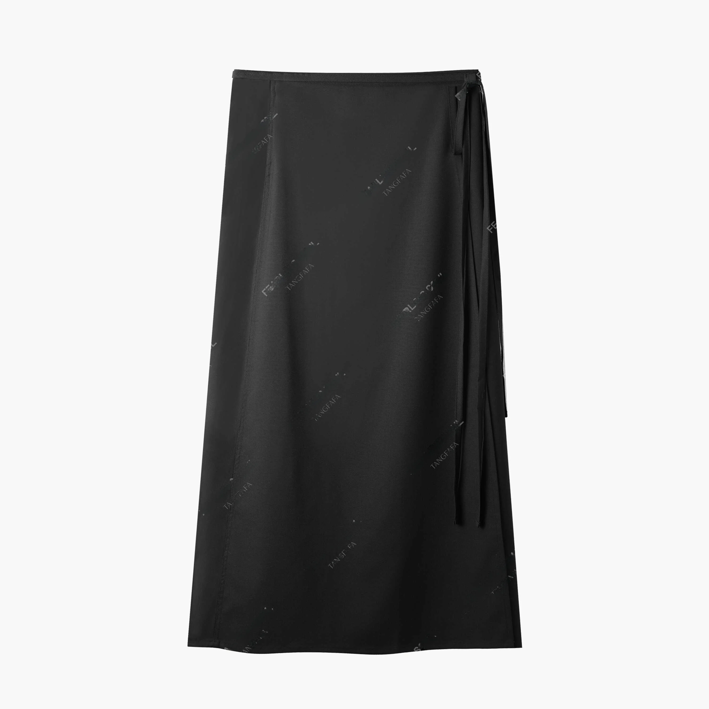 

Ele High Waist Wrap Sle Midi Skirt for Women Tfa6300 Commute Sle A-Line Skirt Stand Fit Summer Collection