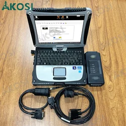 CF19 laptop+ET4 Communication Adapter III comm 3 with ET diagnostic interface+sis software+Flash software for CAT diagnostic kit