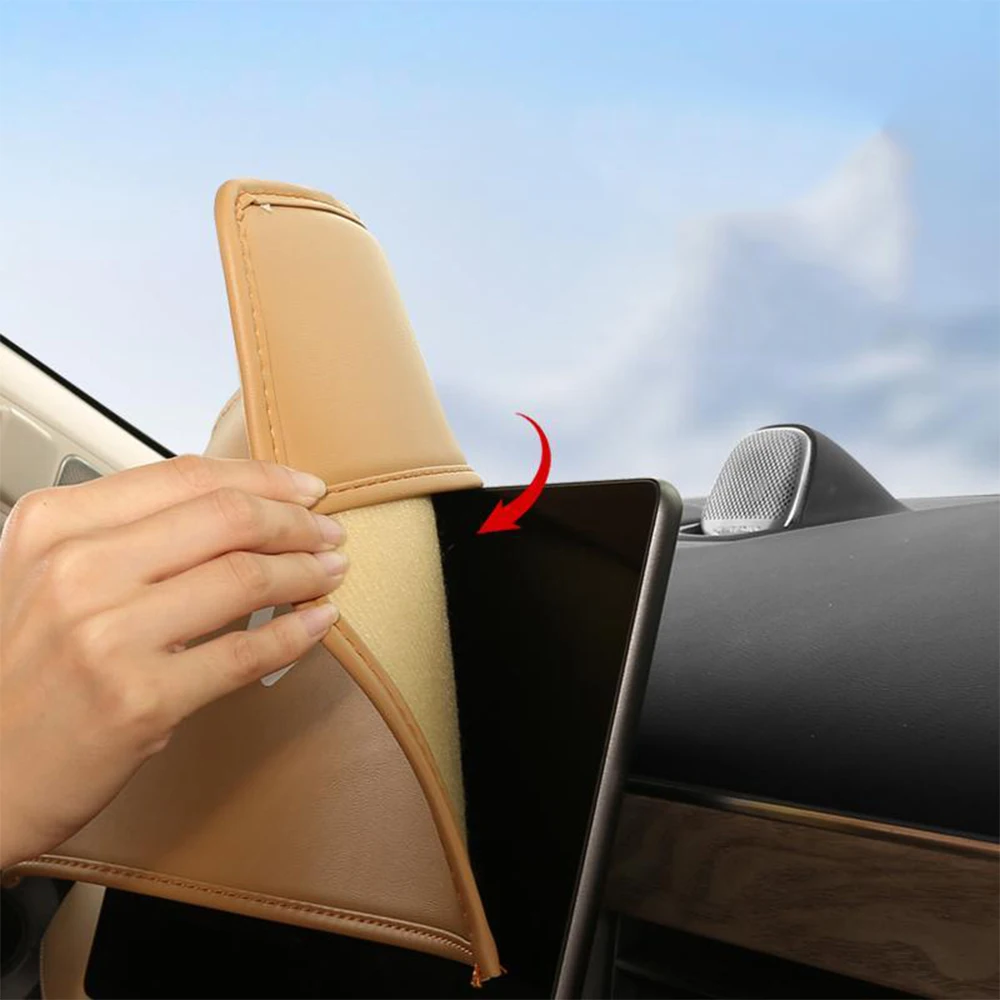 For Huawei AITO M7 M5 Leather material Car central control screen case Panel dust cover decoration protector Accessories