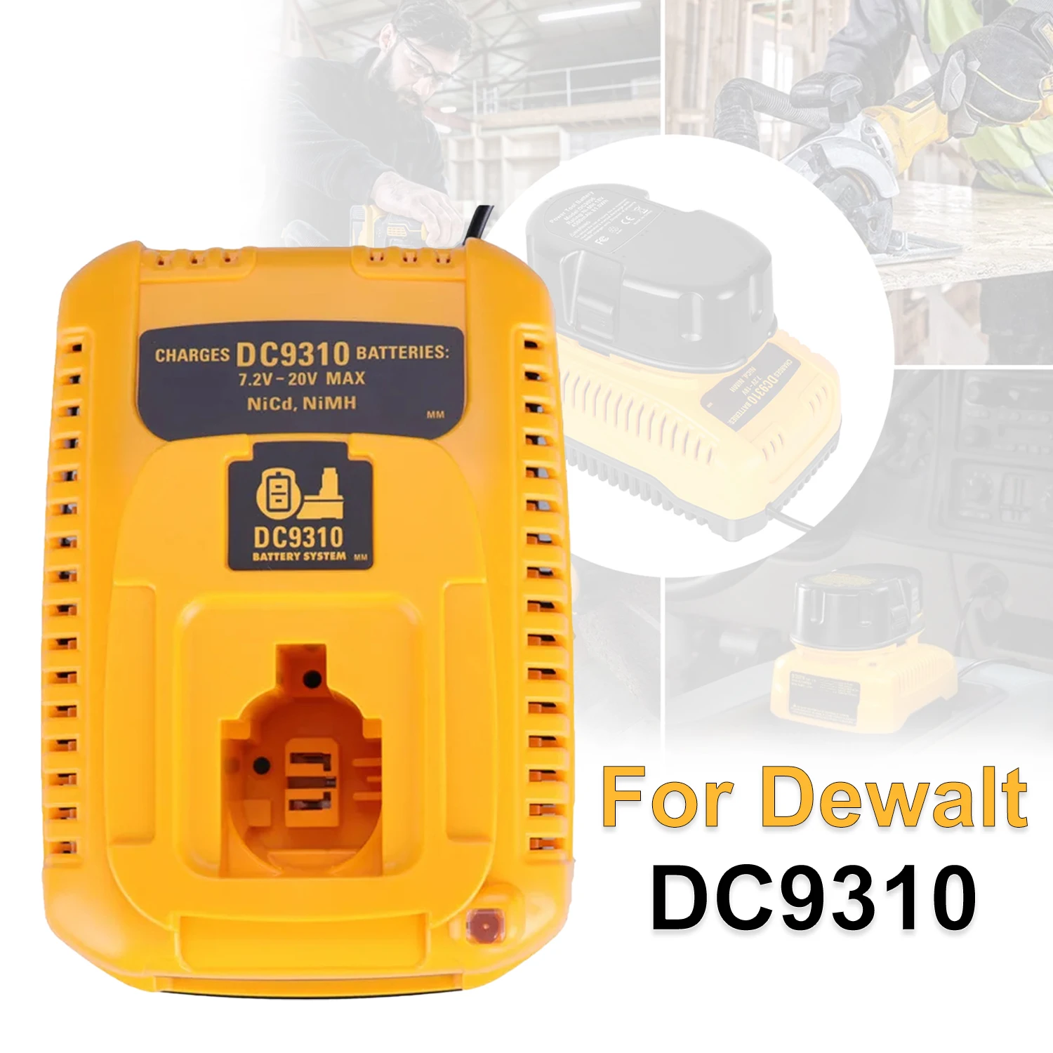 

DC9310 для Dewalt Защитная пленка для зарядного устройства 7,2 В-20 В NiCD и NiMH аккумулятора Подходит для зарядного устройства DW9057 DC9071 DC9091 DC9096