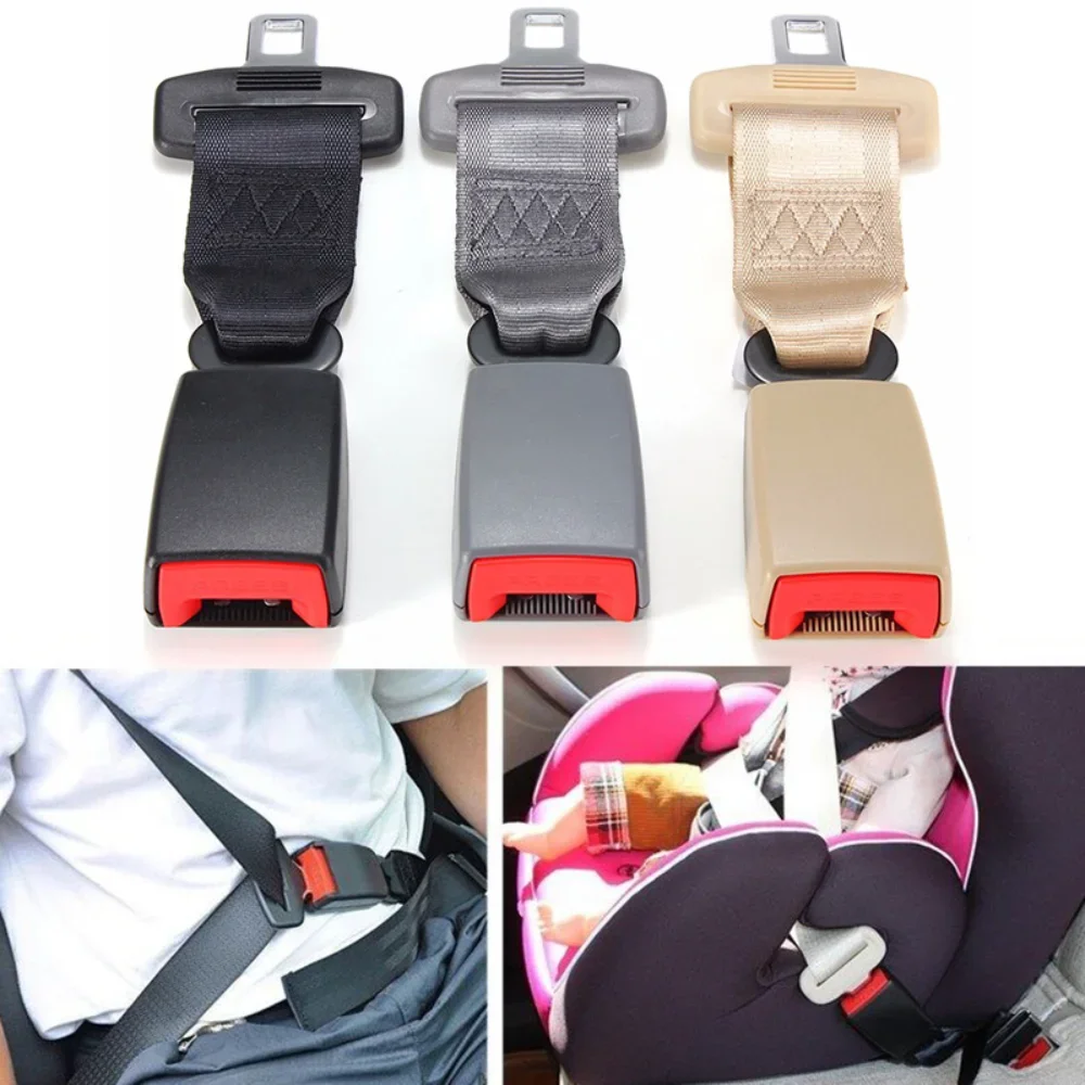 23cm/9\'\' Universal Car Seat Polyester Seatbelt Safety Belt Extender Extension Child Safety Seat Multi-color 2.1cm Buckle