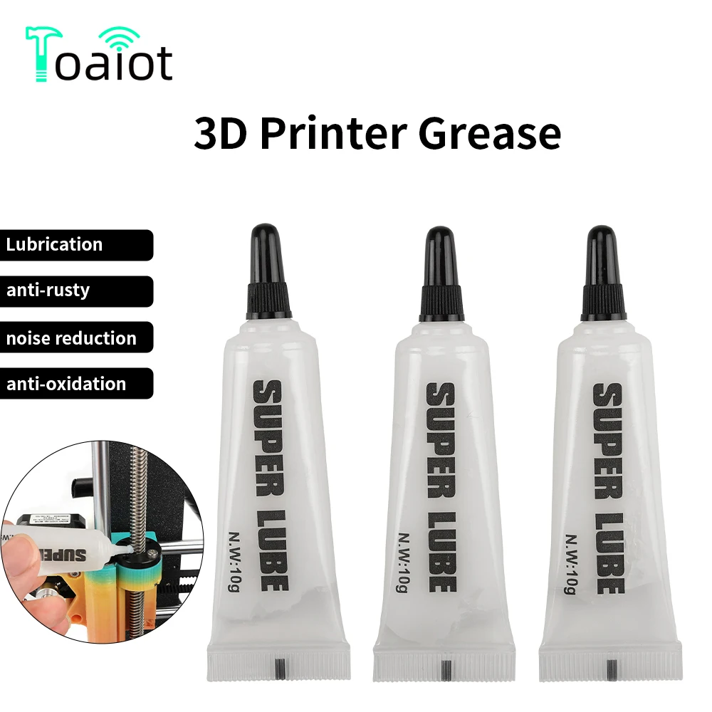 Lubrifiant de graisse d'engrenage d'imprimante 3D pour laboratoire Bambu X1C P1S Ender 3/Pro/3, Rail de guidage de Machine CNC, réduit le bruit, bonne huile de lubrification