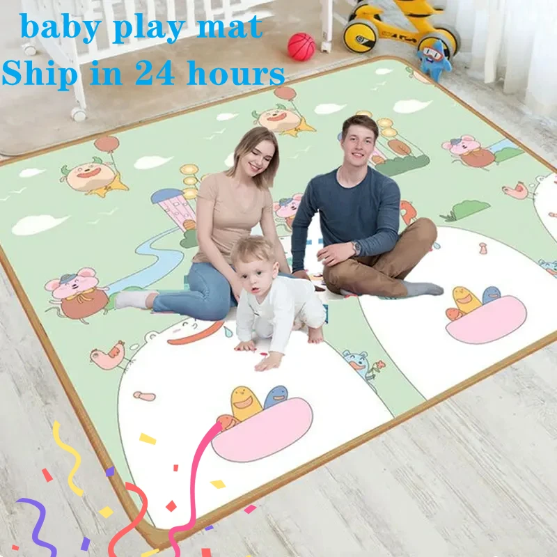 Cartoon Lion Giraffe Baby Play Mat New Large Size Activities Mat for Baby Games Carpet Children's Toys 0-12 Months Birthday Gift