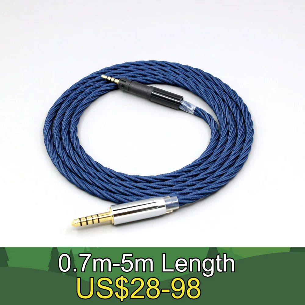 

99% Pure Silver OCC Graphene Alloy Full Sleeved Earphone Cable For Sennheiser HD599 HD569 HD 560S HD559 hd560s LN008582