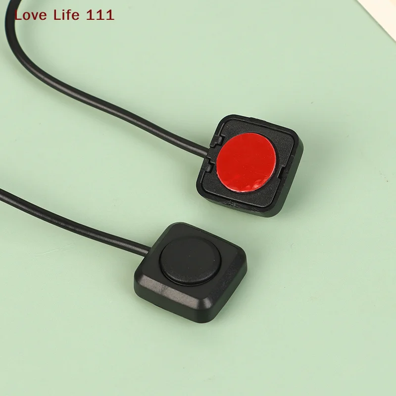1Pc Momentary Push Button On Off Switch Black Plastic 12V 24V Car Alarm Button DIY Flashlight Surface Mount Mini Button Switch