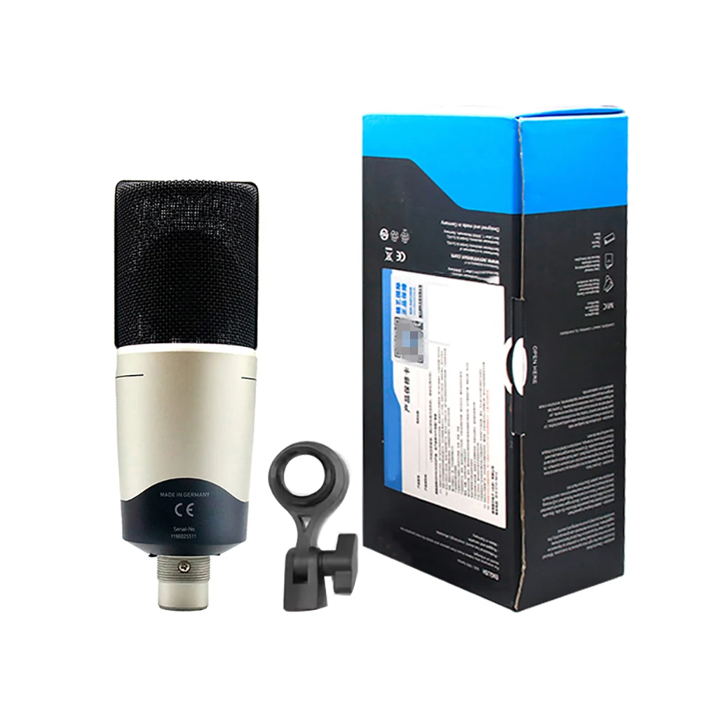 MK4 Cardioid Condenser Professional Microphone for Project/Home Studio Applications Mic For Recording Gaming Live Singing