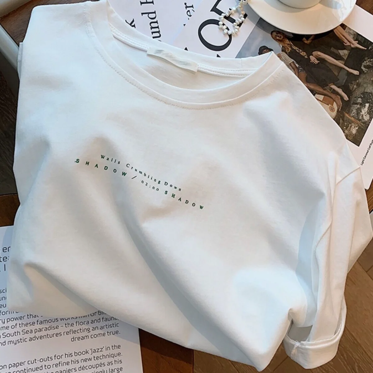 Letter Short Sleeve T-shirts Women All-match Casual Tops Thin Summer Clothing Minimalism Basic Cozy Stylish Fashion New Style