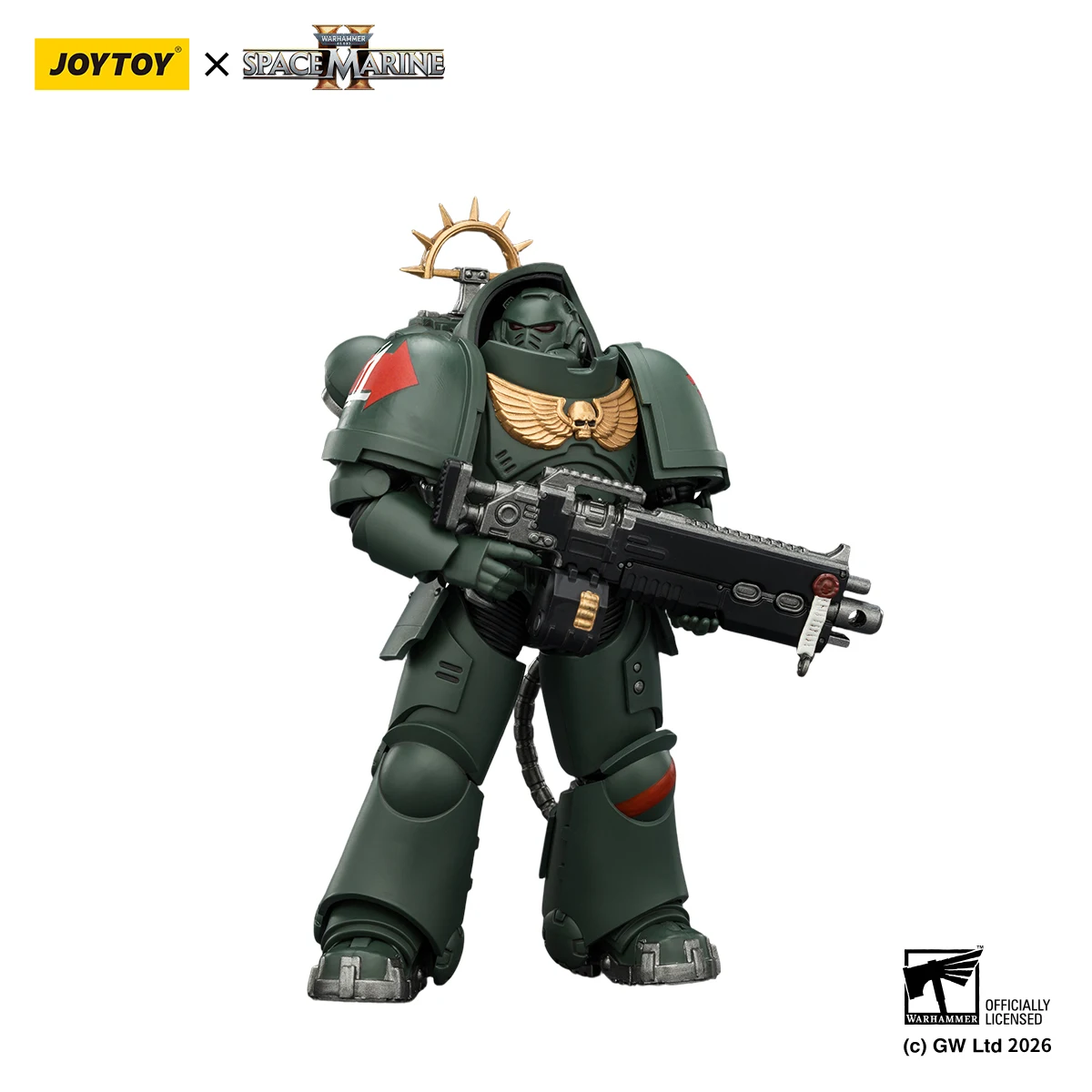 JOYTOY 1/18 Action Figure Space Marines 2 Warhammer 40K Heavy Intercessor met Heavy Bolt Rifle en Bolt Pistol Game Edition