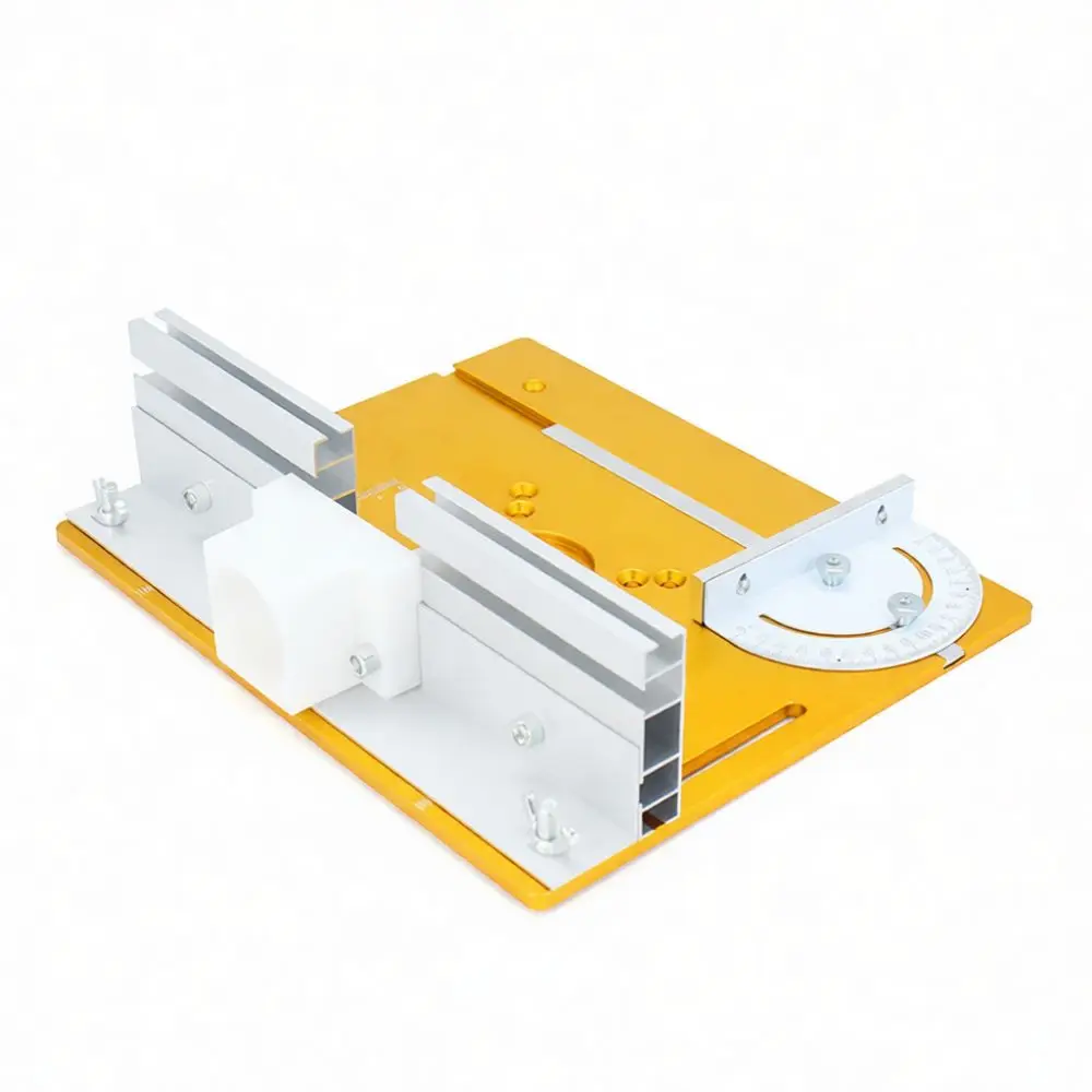 C8 Trim Router Table Insert Plate Woodworking Milling Machine Base Aluminum Alloy Bench Flip Accessory Tool Supply