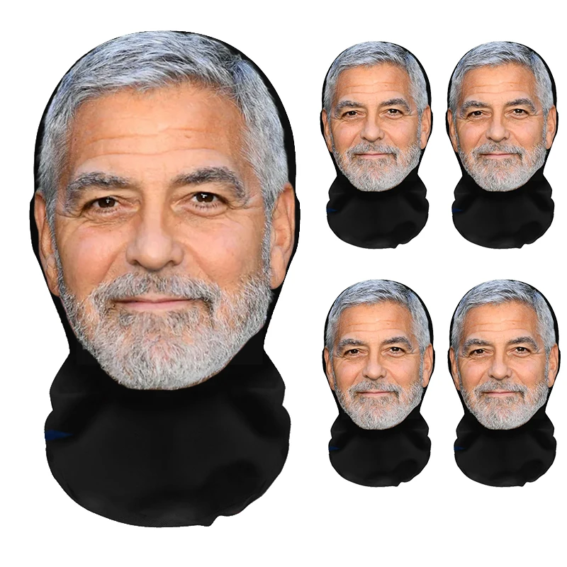 New Realistic 3D Face Mask for Role Play Elastic Mesh Mask Masquerade Costumes UV Protection Balaclava Party Supplies - view 3