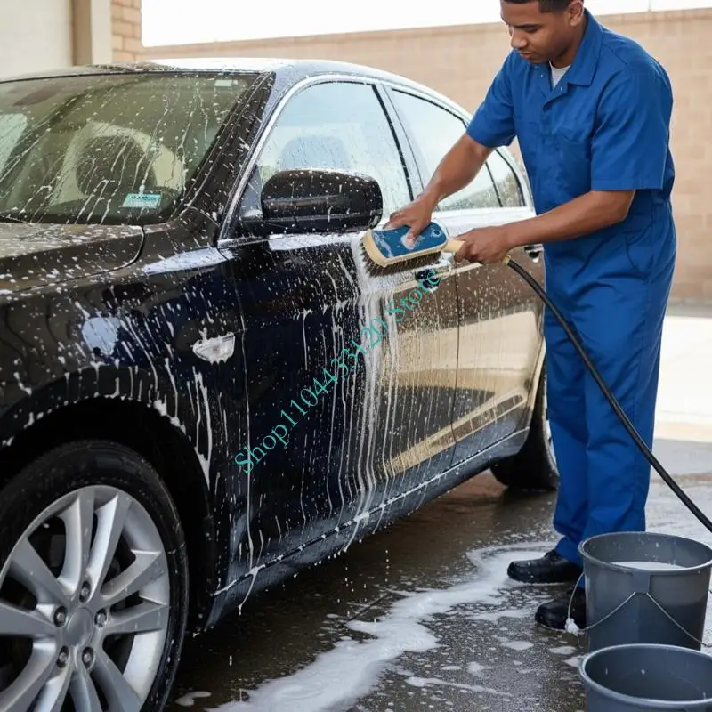 0XXD Ergonomic Vehicle Upholstery Brush Gentle On Delicate Exteriors Multipurpose Use Transportable Storage Bag Included