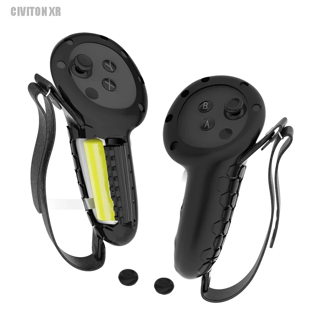 메타 퀘스트 3 용 헤일로 스트랩, 조절식 페이셜 인터페이스, PU 가죽 마스크, 실리콘 컨트롤러 커버, 퀘스트 3 용 액세서리