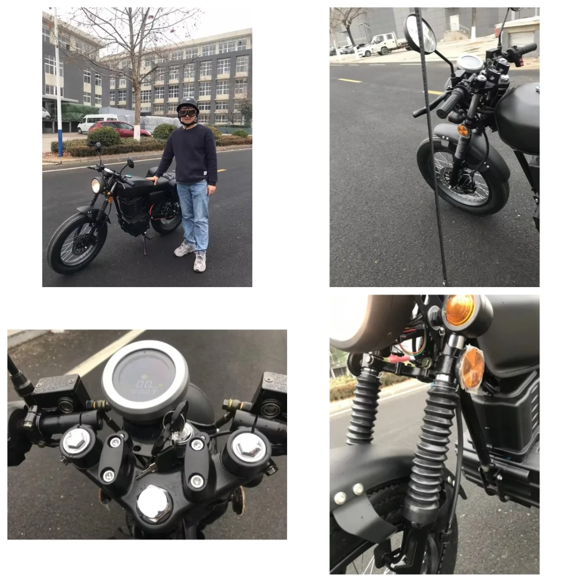 

STLF China Wholesale Price Fancy Vintage Electric Vintage Cafe Racerspeed 90km Max Range`100km Racer 3000w 72v 42ah Lithium B