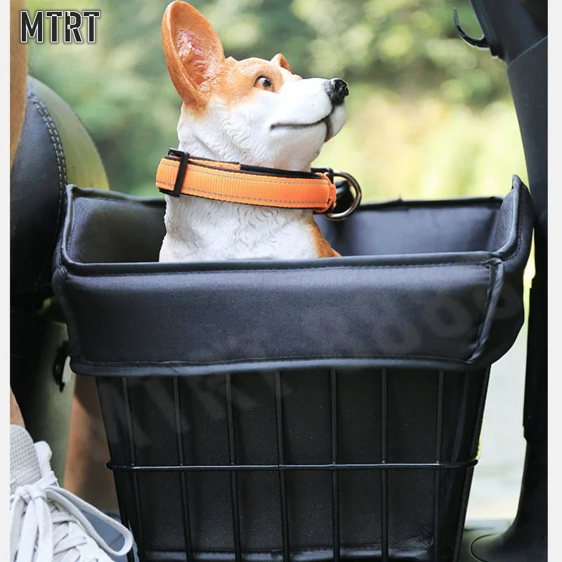 

Electric Vehicle Bicycle Small Pet Dog Basket Carry Pouch Moto Trunk Storage Containers Baskets Organizing Organizer Bike Rack