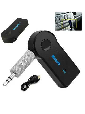 2 in 1 Wireless Bluetooth 5.0 Receiver Adapter 3.5mm Jack For Car Music Audio Aux A2dp Headphone Reciever Handsfree