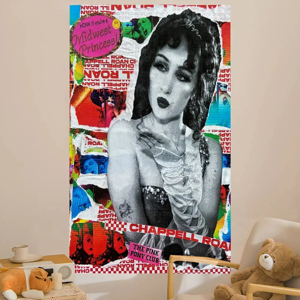 singer C-Chappell Roan Colorful Tapestry Wall Hanging Bohemian Wall Tapestries Mandala Wall Hanging Sheets