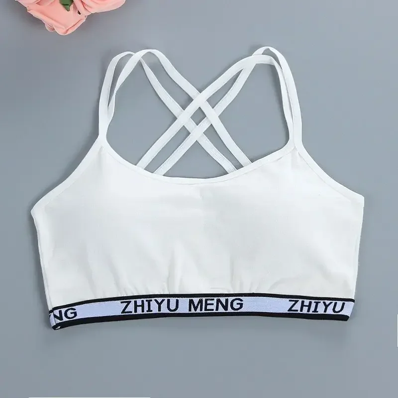 5pc/Lot Girls Bra for Teenager Kids Cotton Training Bra Breathable Teen Girls Lingerie Soft Kids Vest Teenage Tube Top