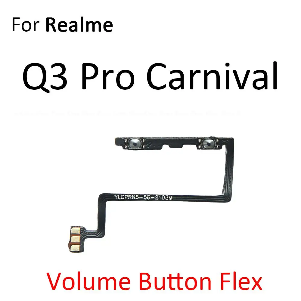 Кнопка включения/выключения питания Кнопка управления громкостью гибкий кабель для OPPO Realme Q3 Q3i Q5i Q5 Pro Carnival 5G запасные части