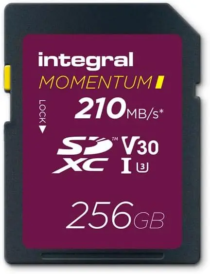 

256GB SDXC Card UHS-I V30 U3 CL10 210MB/s Read 180MB/s Write for DSLR Mirrorless Camcorders 4K UHD Video Burst Mode