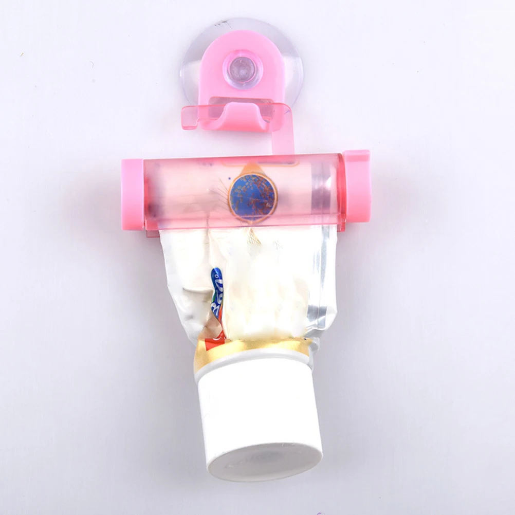 

6pcs Toothpaste Squeezer Suction Cup Multi-Function Facial Cleanser Extruder Rolling Organizer For Bathroom Home Use (Random