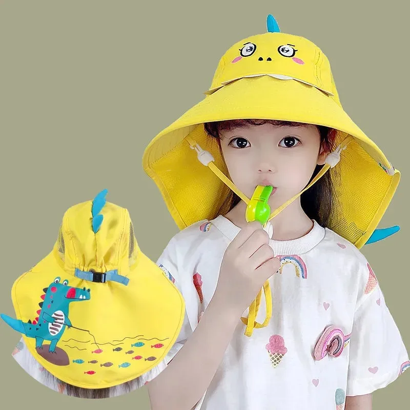 2-12 Year Old Children\'s Sunscreen Hat Uv Resistant Baby Sun Hat Boys And Girls Beach Sun Hat Big Brim