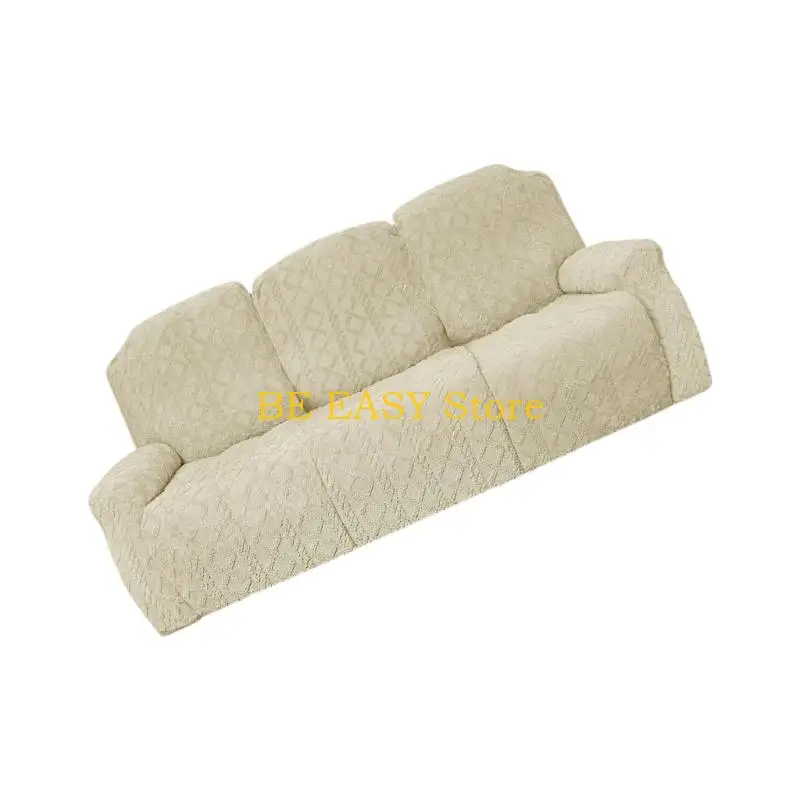 E28F Polyester Sofa Cover, Flexible Fabric Follows the Seat, Backrest and Headrest Portions Through Reclining Motion