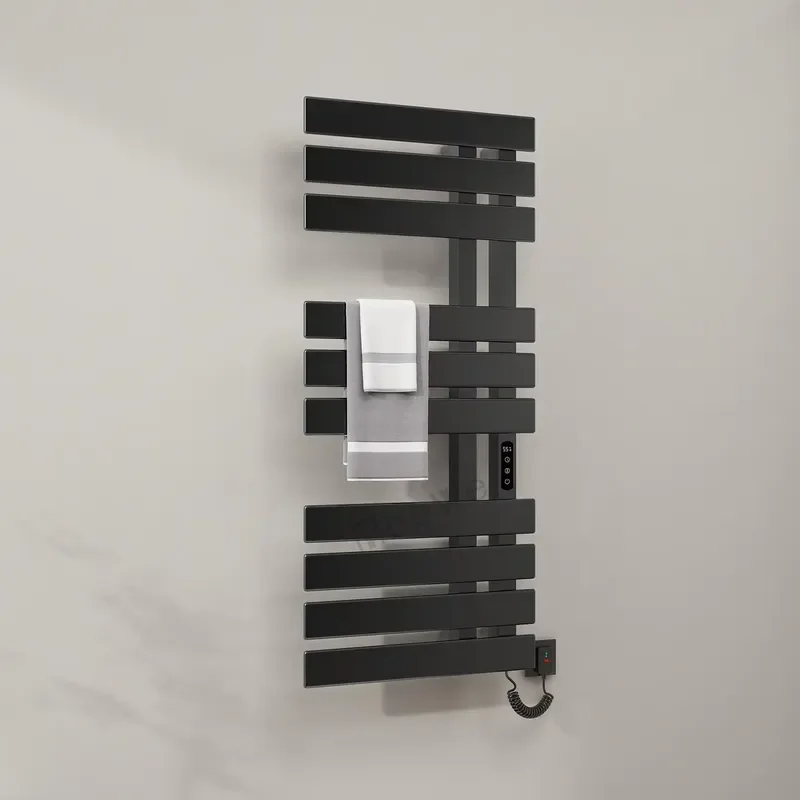 Electric Towel Warmer Rack Steel Bathroom Heating Rail Modern Home Accessory Dryer for Bath Room Wall Mounted Heater Bar