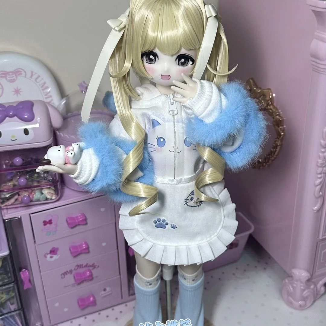 （customization 30day）BJD doll clothes suitable for 1/4 1/6 size white skirts clothing set doll accessories (3 points)