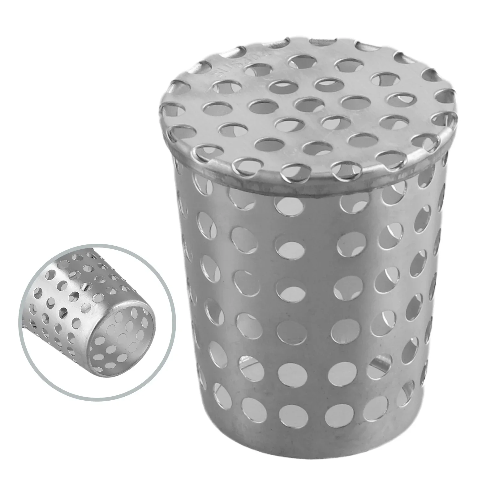 Drainage Cover Floor Drain Wall Insert Anti-blocking For Rooftop Balcony Outdoor Rain Bucket 50-200mm Practical