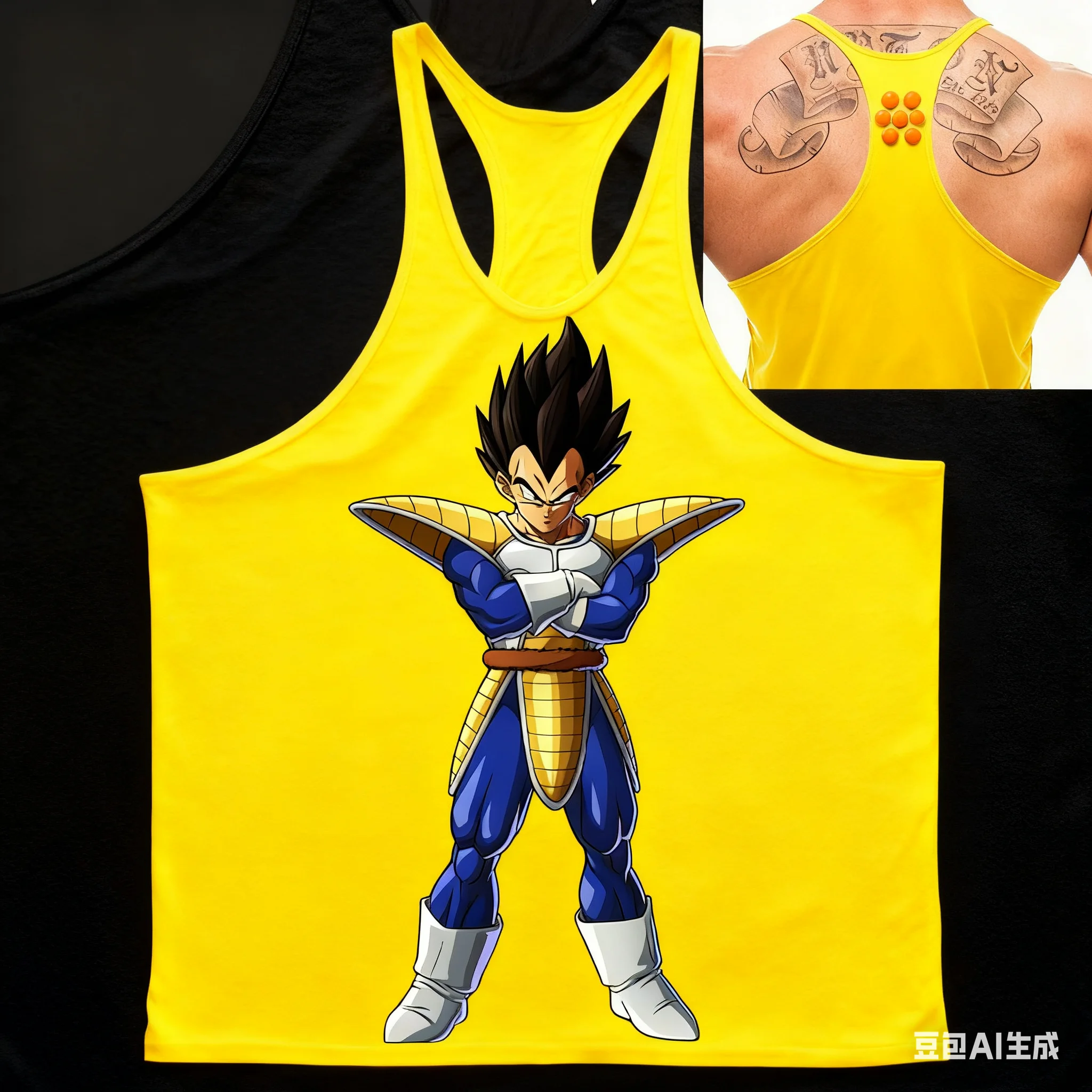 Popular anime dragon ball wukong elemento padrão impressão 2025 verão nova venda quente ginásio masculino esportes algodão sem mangas regata