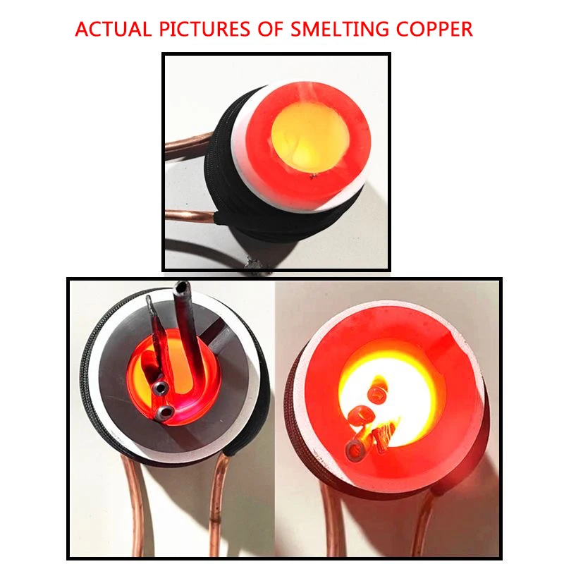 Imagem -02 - Máquina de Aquecimento por Indução de Alta Freqüência Aquecedor de Metal Inteligente de Alta Potência Têmpera de Fundição de Aquecimento 220 v