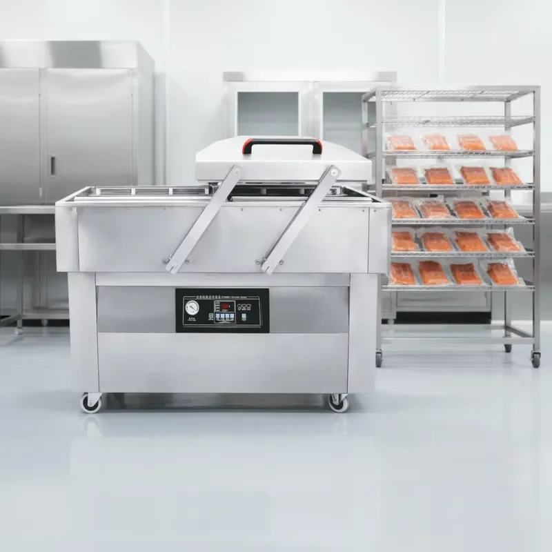 Used for DZ-600 2S Double Chamber Deep Chamber 300mm Food Meat Vacuum Packaging Sealing Machine Seafood Sausage Steak Vacuum