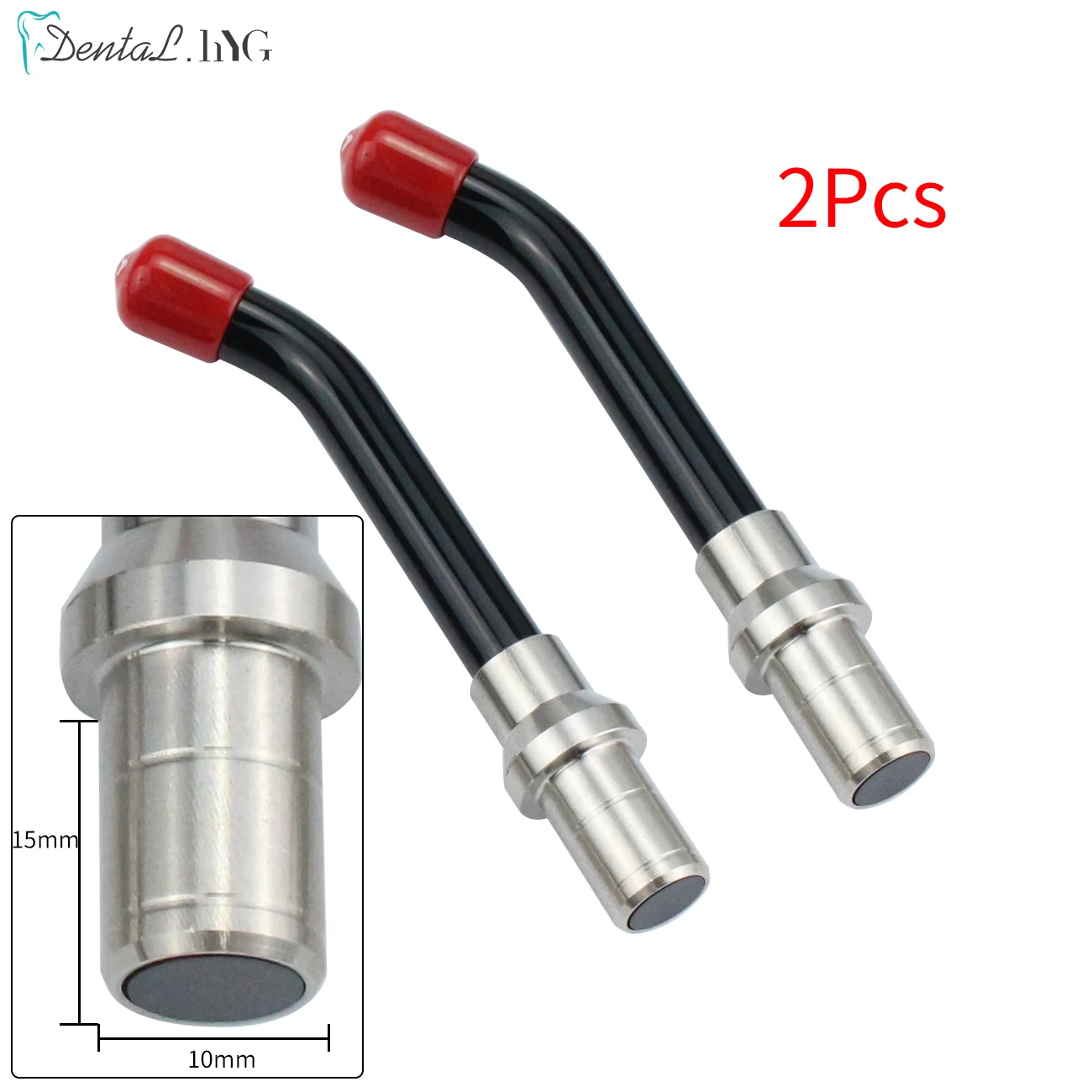 

2pcs 15*10mm Universal Dental Optical Fiber Guide Rod Tips For Dental LED Curing Light Lamp