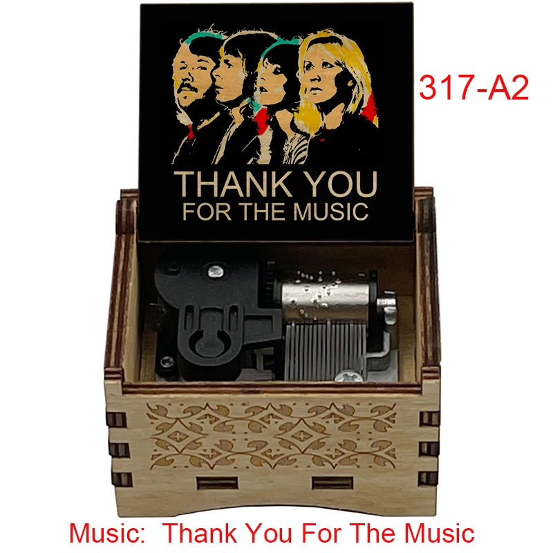 Classic Song《Thank You For The Music》Adaptation Mechanical Metal Sound Music Box Festival Party Gifts For Friends ﻿