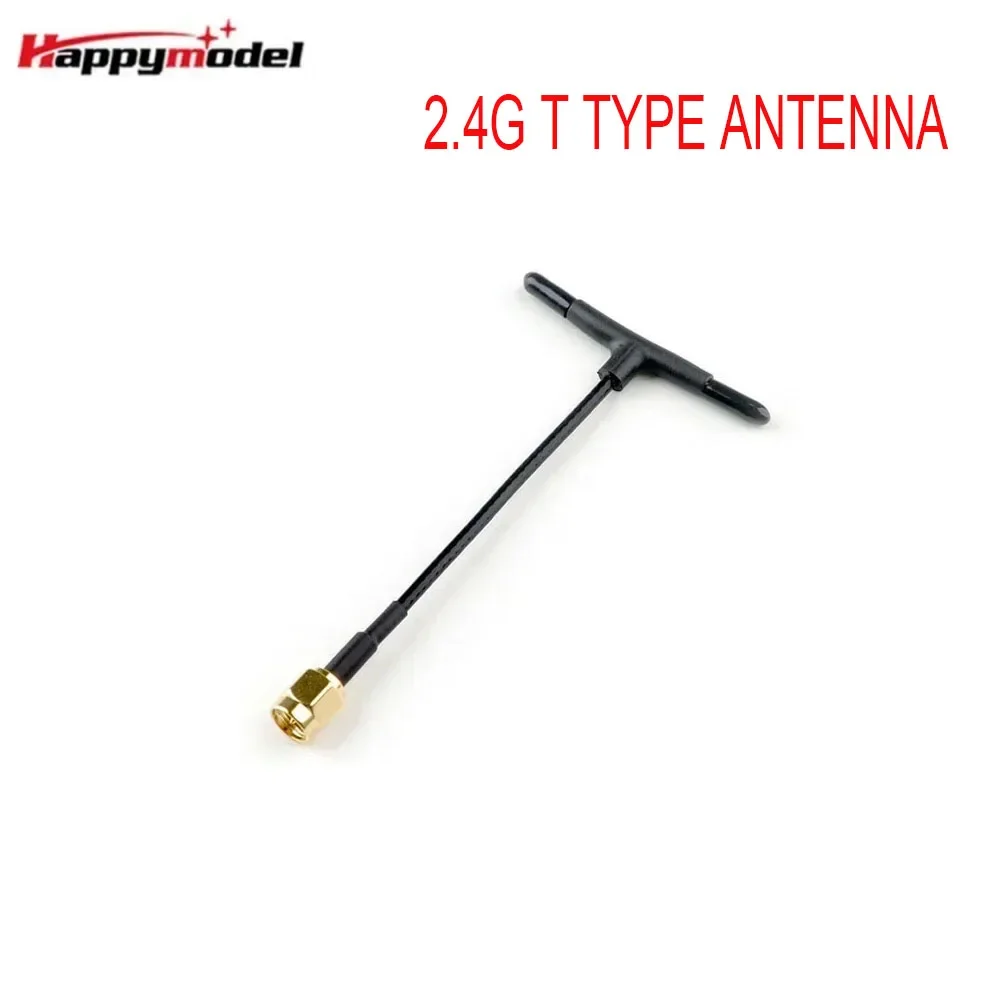 

Happymodel 2.4G T Type Antenna ExpressLRS 2400MHz Omnidirectional SMA Male Connector For ELRS ES24TX Compatible Gain Antennas RC