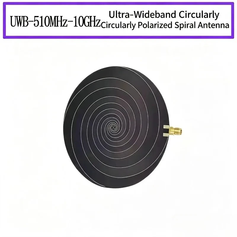 0.51-10 GHz ultra-wideband circular polarization antenna, isometric helical antenna left and right circular polarization